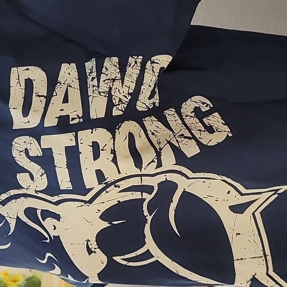 BULLDOG graphic tee navy blue Dawg Strong Gildan brand Size large - Picture 4 of 11